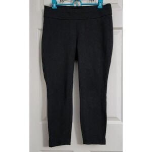 Express Women's‎ Black Textured Cropped Pants Size Med Petite  B17